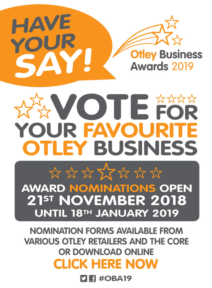 Have your say on the Otley Business Awards - Click here